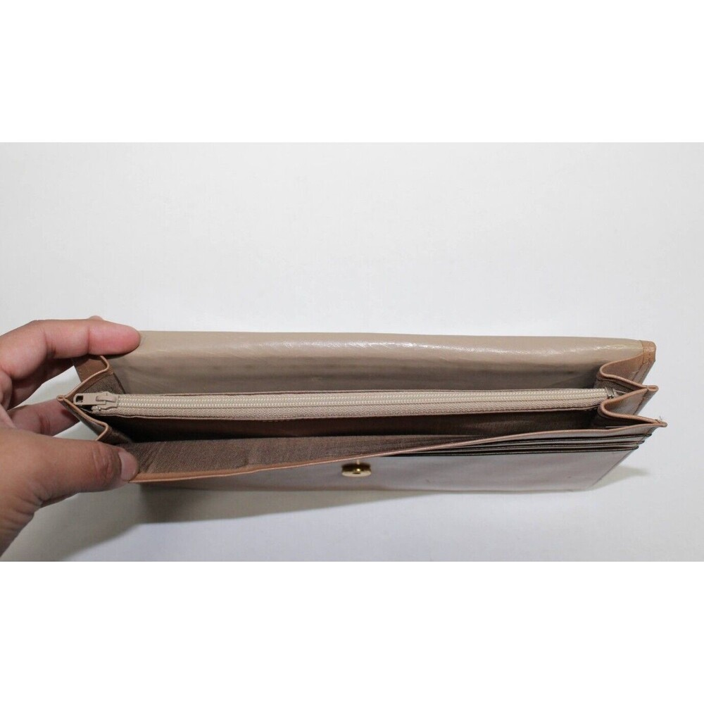 Koret Leather Billfold Envelope Wallet 3.5" by 7" Zipper - Picture 6 of 10